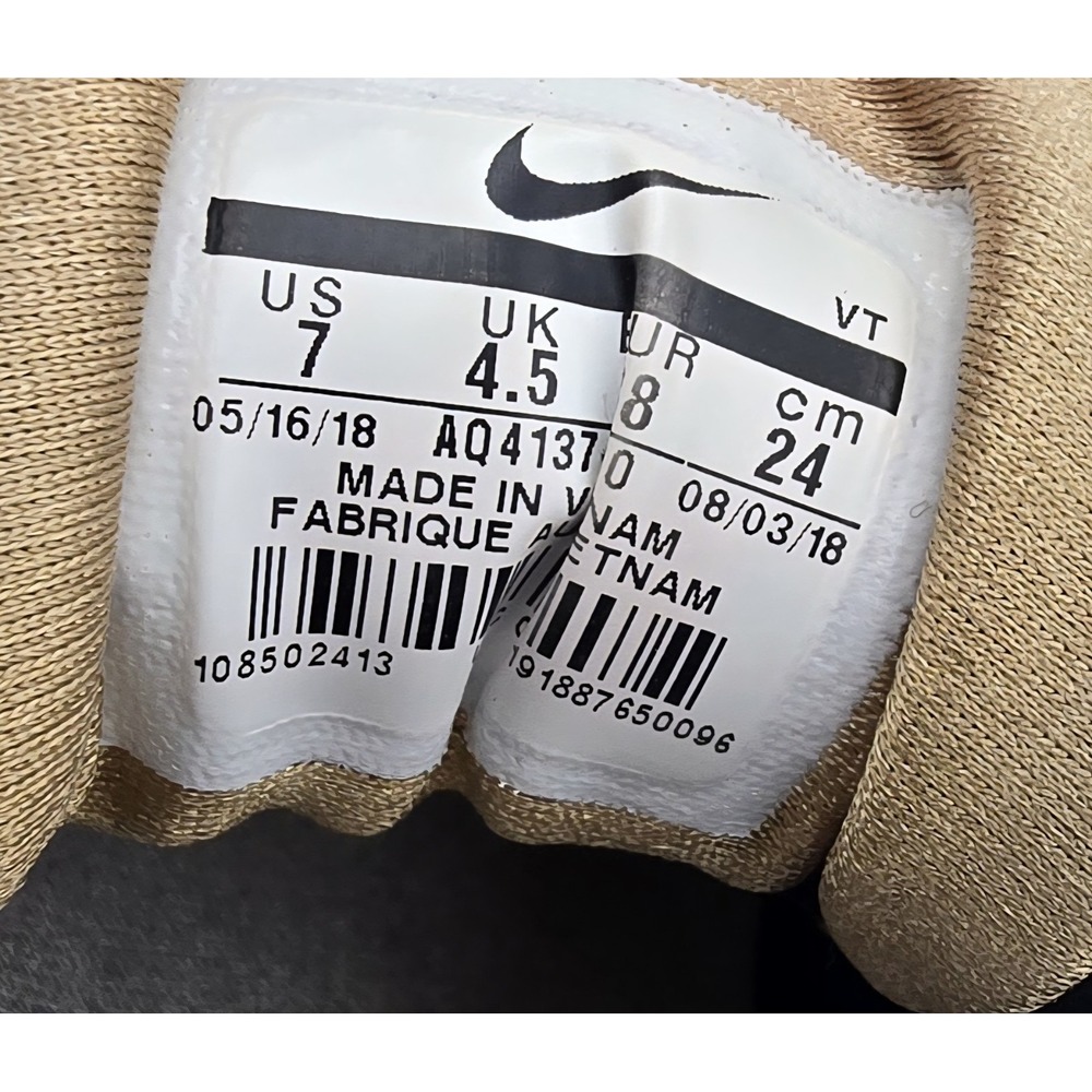 Nike Air Max 97 Metallic Gold Silver Training Shoes AQ4137-700 Womens Size‎ 7 - Picture 9 of 14